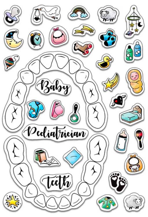 Ciao Bella Clear Stamp BuJo Baby #6070