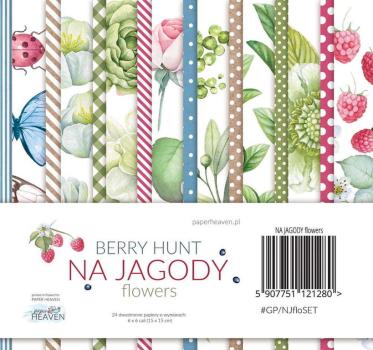 Paper Heaven 6x6 Paper Set Berry Hunt Flowers