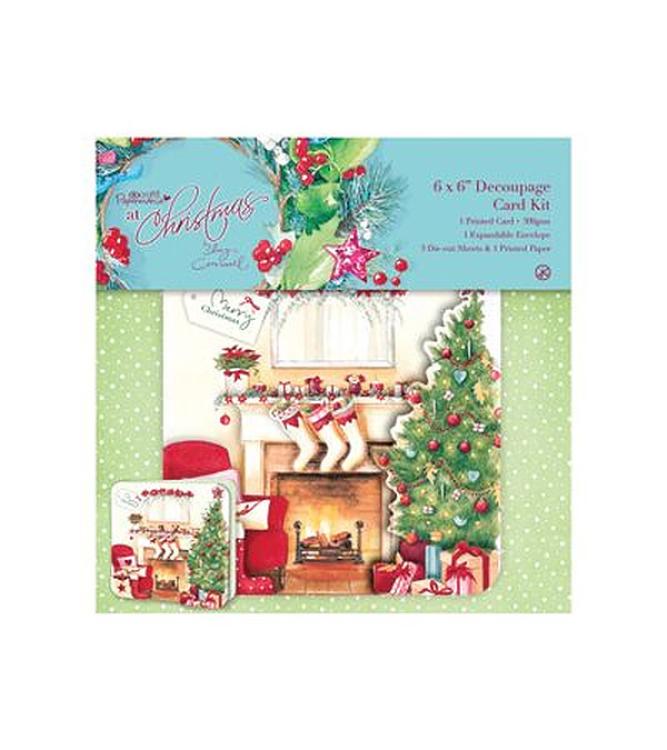 Papermania 6x6 Decoupage Card Kit At Christmas