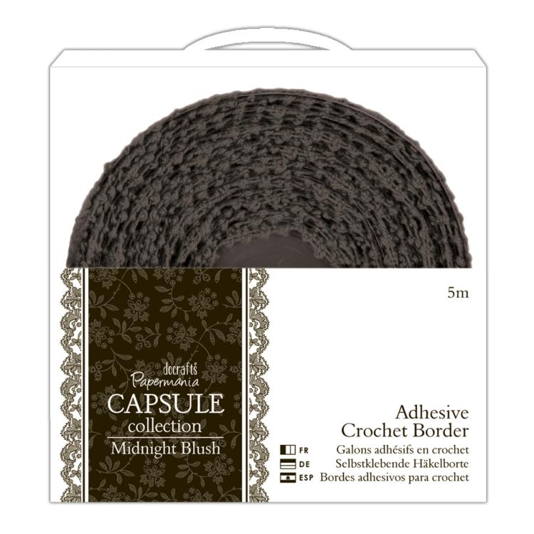 Papermania Adhesive Crochet Border Midnight Blush PMA 358303