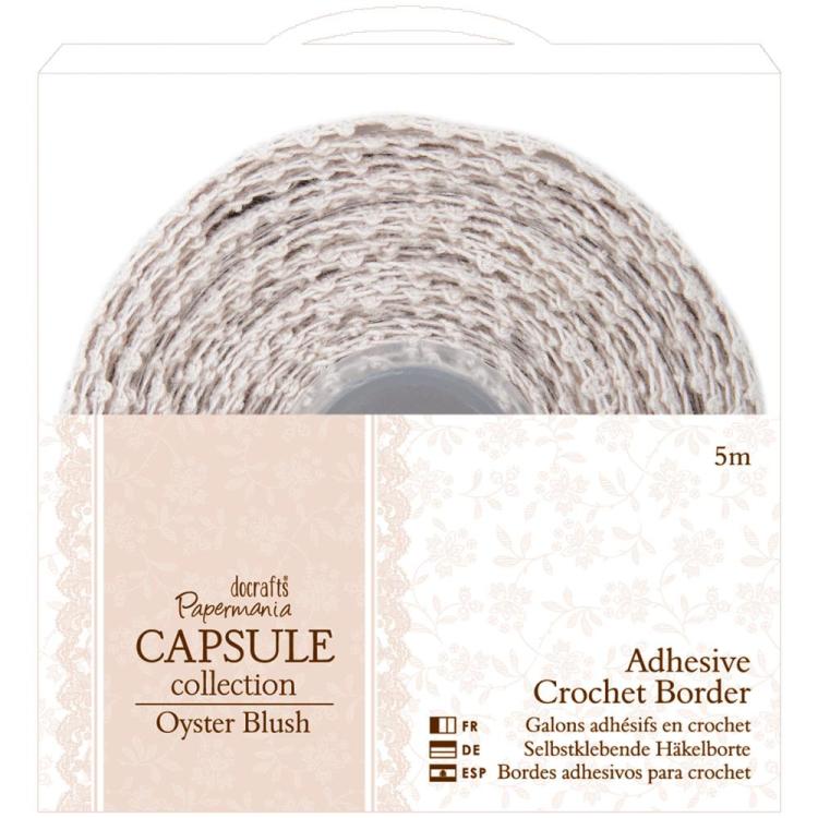 Papermania Adhesive Crochet Border Oyster Blush PMA 358302