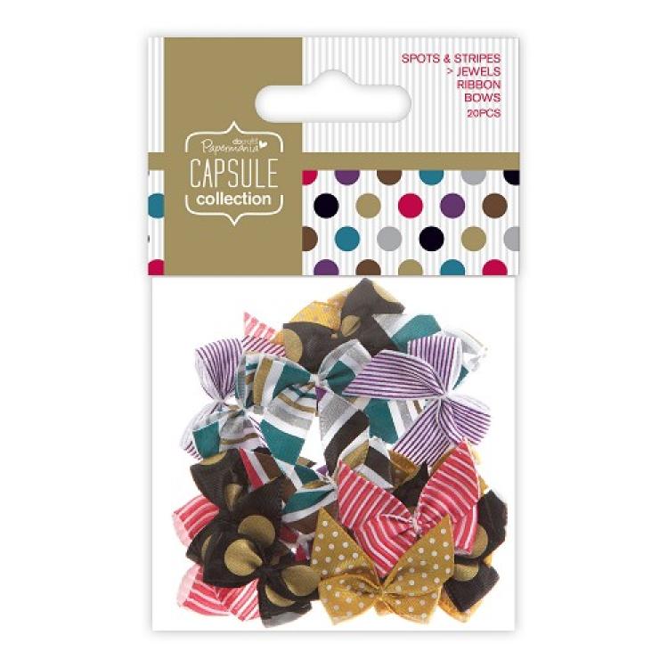 Papermania Ribbon Bows Spot & Stripes #367208