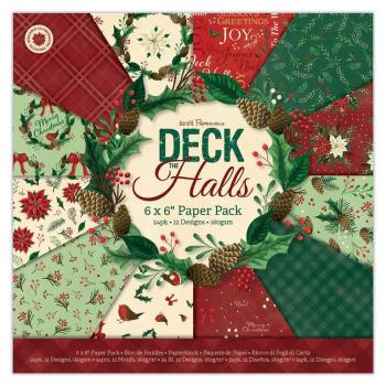 Papermania 6x6 Paper Pad Deck the Halls PMA 160971