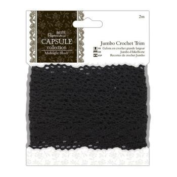 Papermania Capsule Jumbo Crochet Trim Midnight Blush