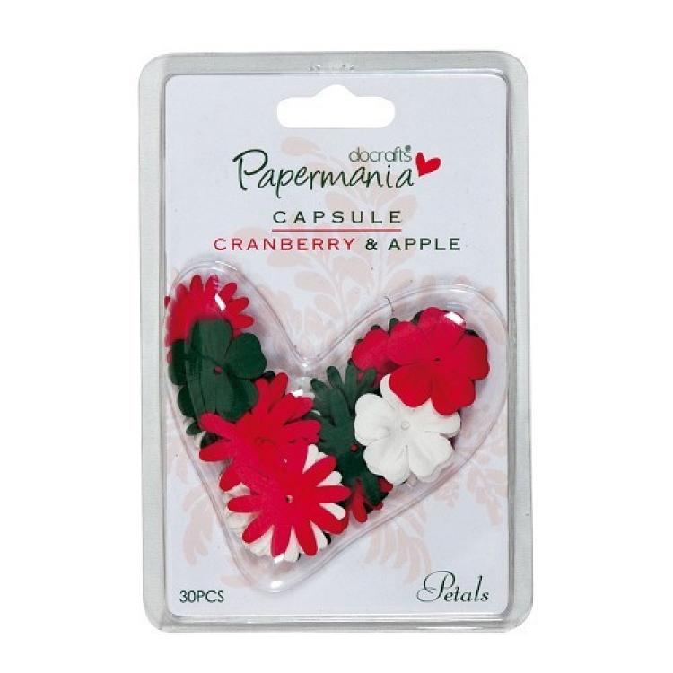 Papermania Capsule Petals Cranberry & Apple