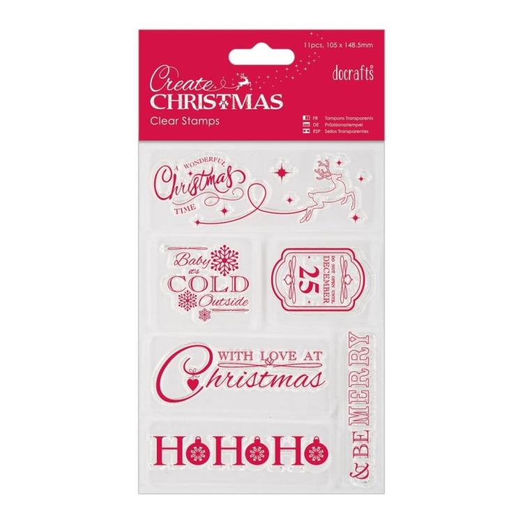 Papermania Mini Clear Stamp Christmas Sentiments