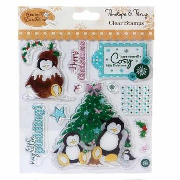 Penelope & Percy  - Clearstempel Cosy Little Christmas