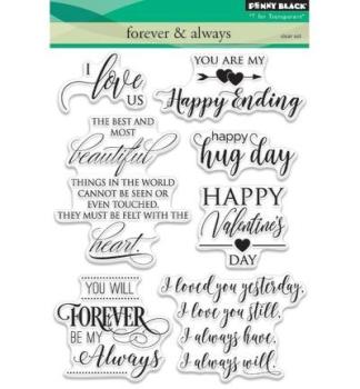 Penny Black Clear Set Stamp Forever & Always #30-401