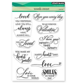 Penny Black Clear Stamp Set Love Sentiments #30-532