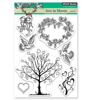 Penny Black Clear Stamp Set Love in Bloom