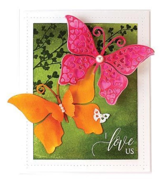 Penny Black Hearts Butterfly Creative Dies #51-297