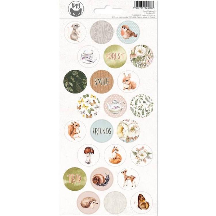 Piatek 13 Bumper Scrapbooking Kit Forest Tea Party mit Stempel