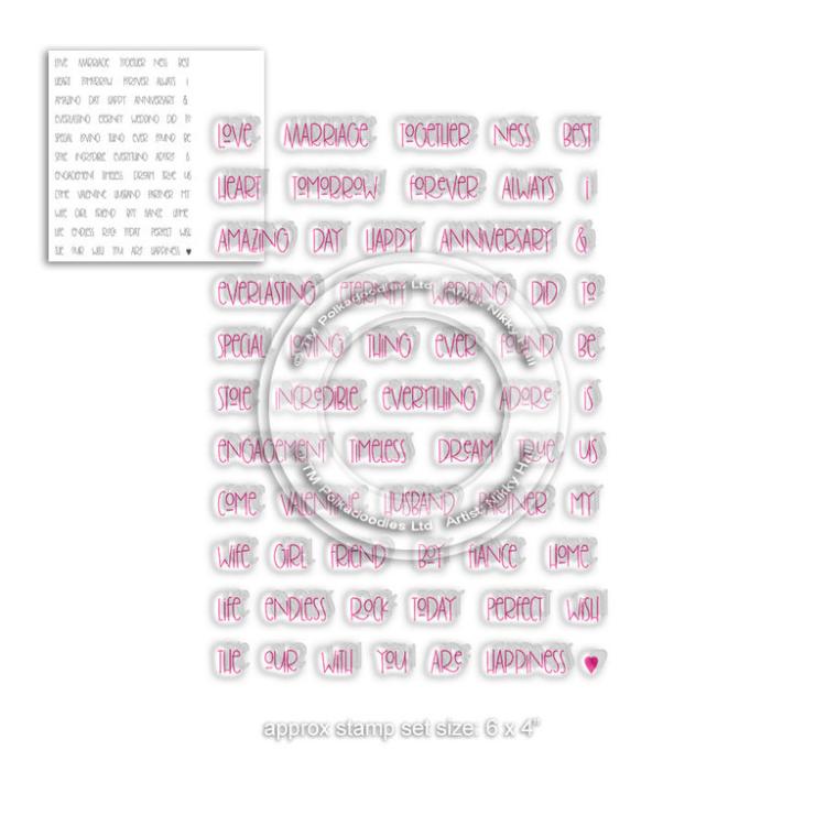 Polkadoodles Clear Stamps Everlasting Sentiments #8022