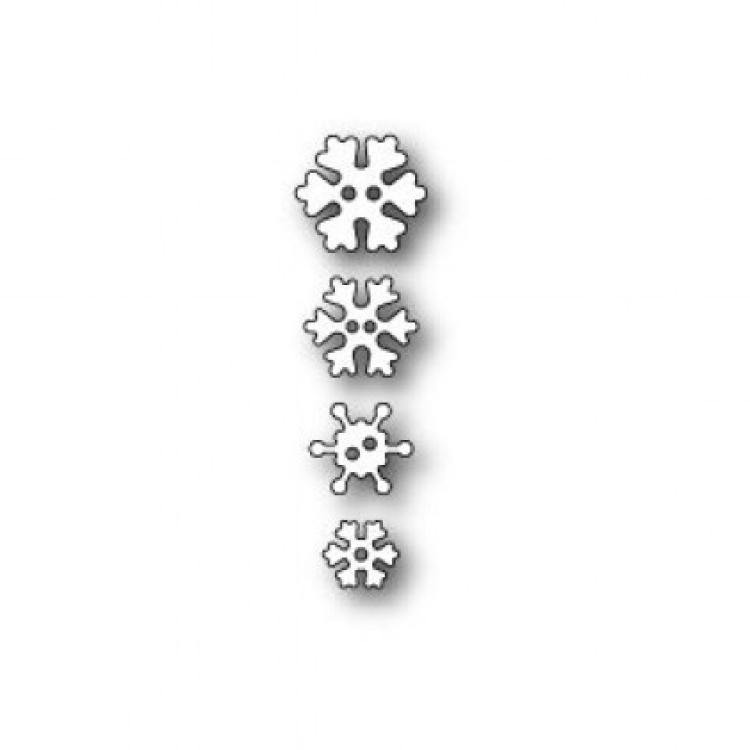 Poppy Stamps Stanzschablone Frosty Snowflake Buttons