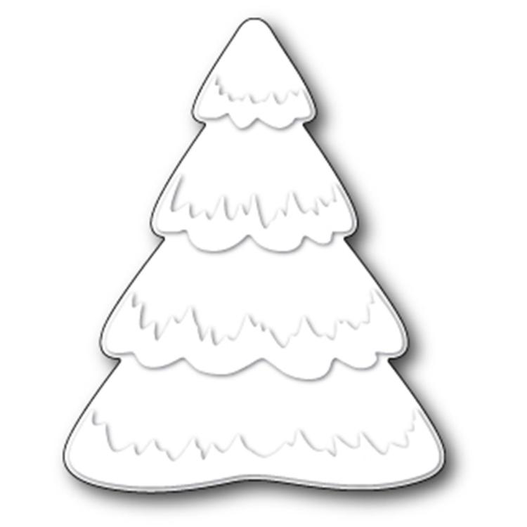 Poppy Stamps Stanzschablone Puffy Snowtree