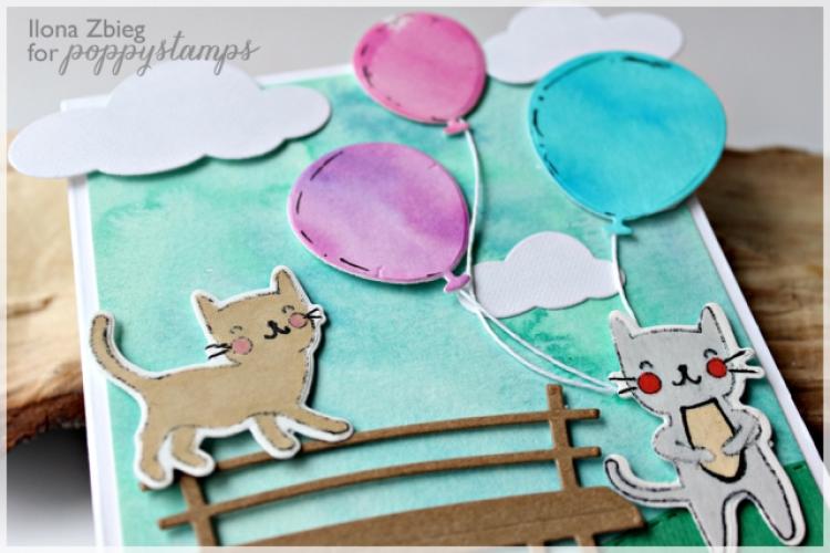 Poppystamps Stanze Cat Friends