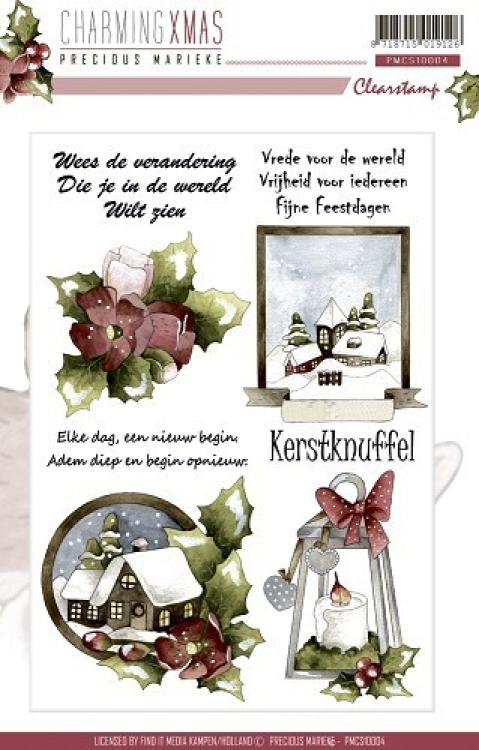 Precious Marieke Charming Xmas Clear Stamp