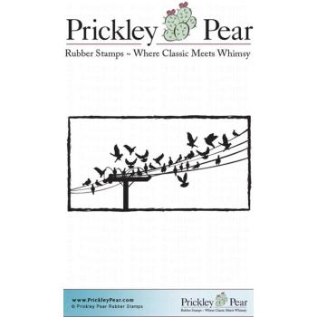 Prickley Pear Cling Stamps Birds On A Wire