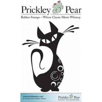 Prickley Pear Cling Stamps  Swirly The Cat