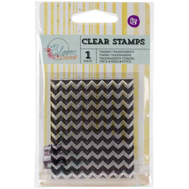 Prima Marketing Clear Stamp Chevron Background