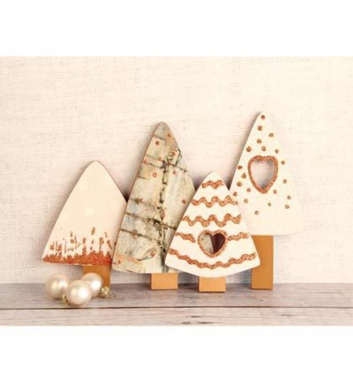 Pronty MDF Chunky Christmas Trees