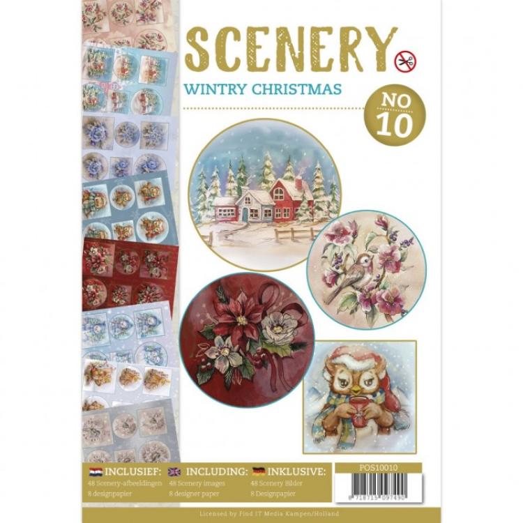 Push Out Book Scenery No 10 Wintry Christmas