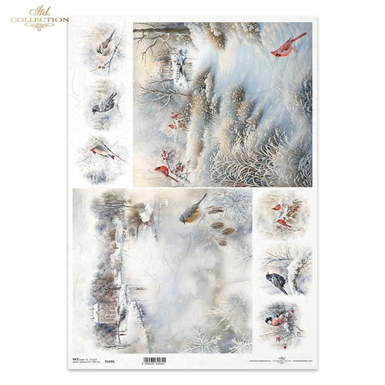 R1395L ITD Collection Botanical Garden in Winter A3 Rice Paper