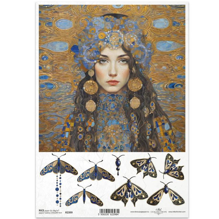 R2399 ITD Collection Inspired by Klimt A4 Rice Paper