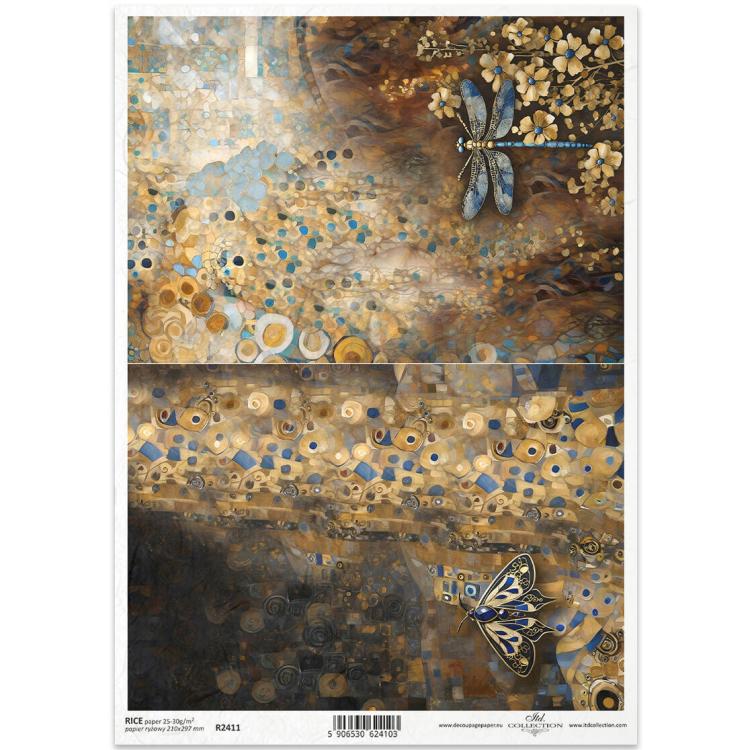 R2411 ITD Collection Inspired by Klimt A4 Rice Paper