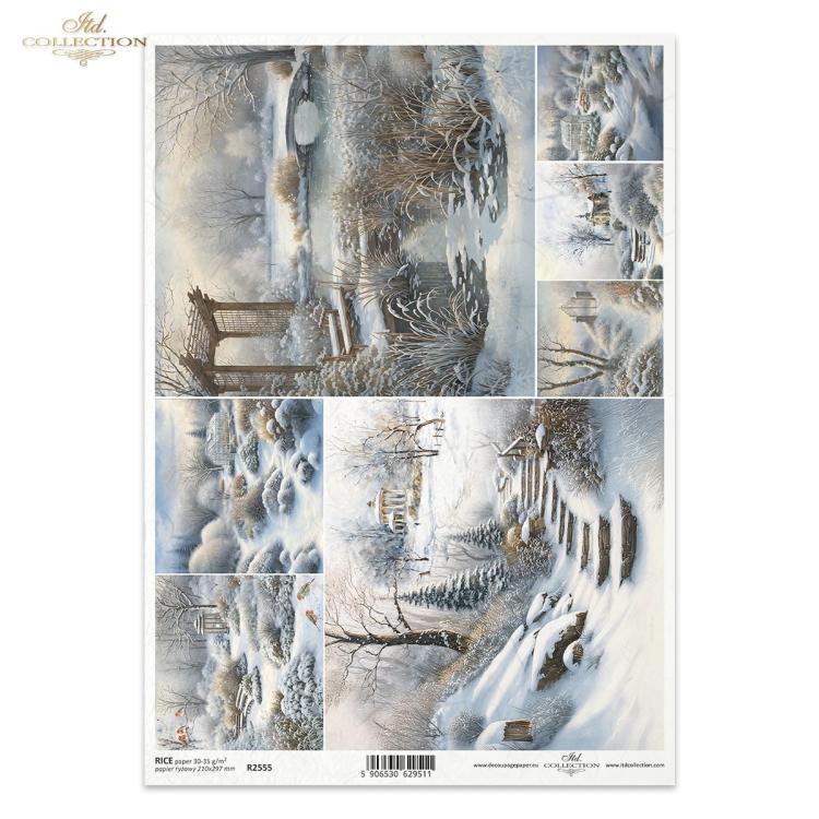 R2555 ITD Collection Botanical Garden in Winter A4 Rice Paper