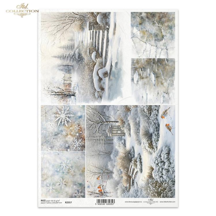 R2557 ITD Collection Botanical Garden in Winter A4 Rice Paper