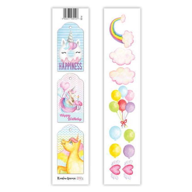 Lexi Design Scrapbooking KIT Rainbow Unicorn