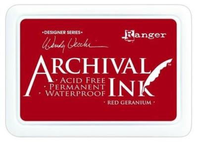 Ranger Archival Ink Pad Red Geranium