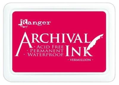 Ranger Archival Ink Pad  Vermillion