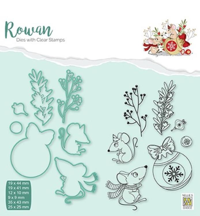 Rowan Dies w Clear Stamps Christmas Bauble #01