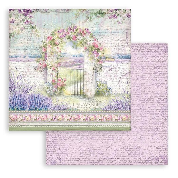 Stamperia 12x12 Paper Set Provence Arch SBB852