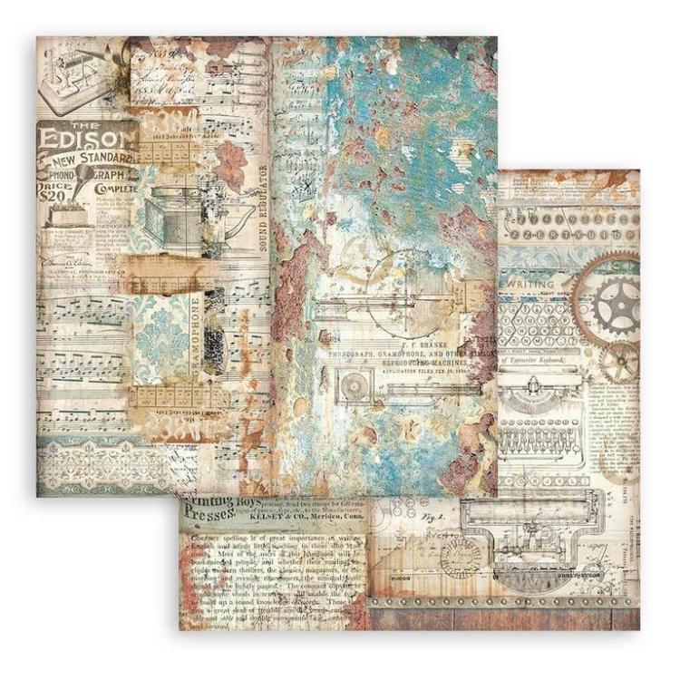 Stamperia 12x12 Paper Pad Maxi Background Lady Vagabond Lifestyle #SBBL100