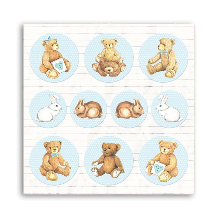 Stamperia 12x12 Paper Pad BabyDream Blue SBBL106