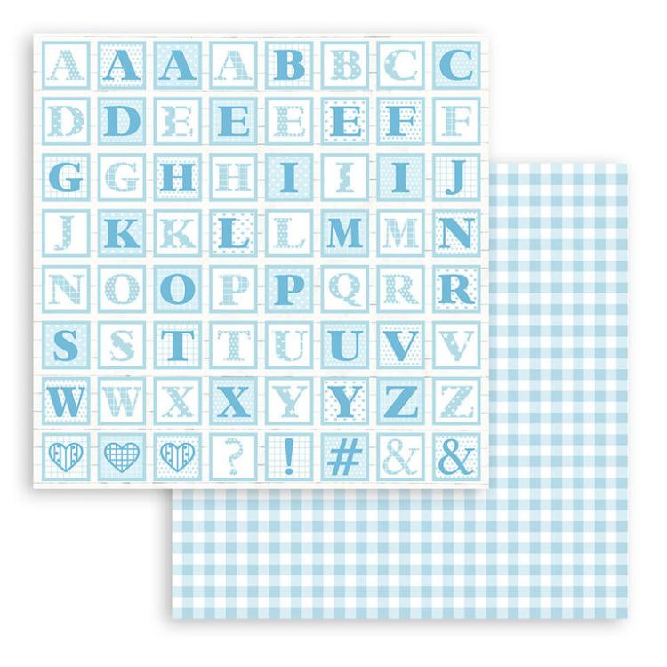 Stamperia 12x12 Paper Pad BabyDream Blue SBBL106