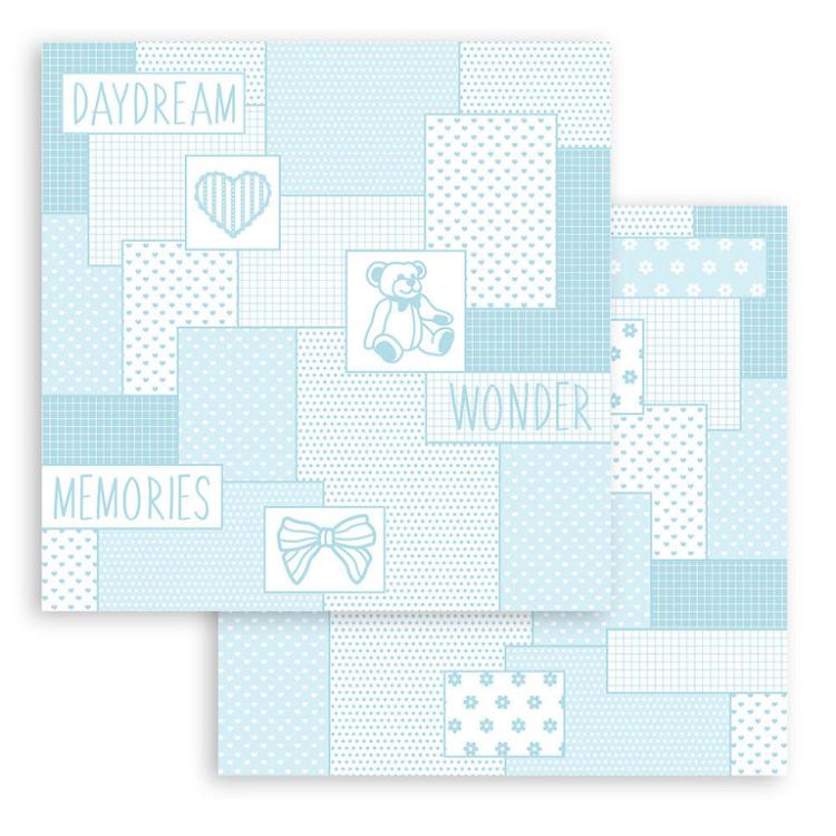 Stamperia 12x12 Paper Pad BabyDream Blue SBBL106