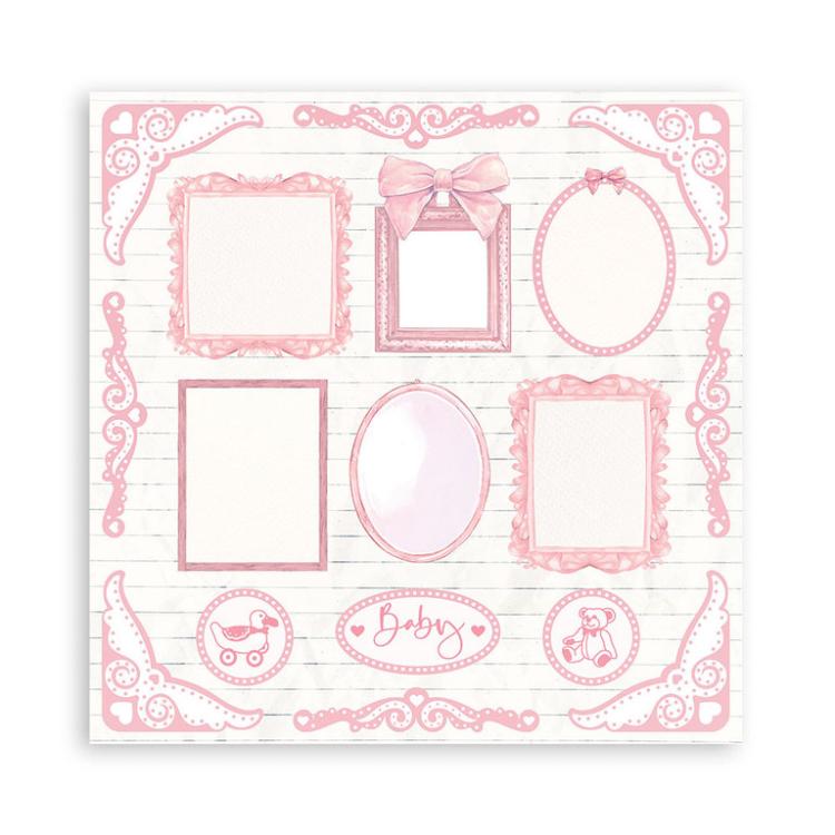 Stamperia 12x12 Paper Pad BabyDream Pink SBBL107