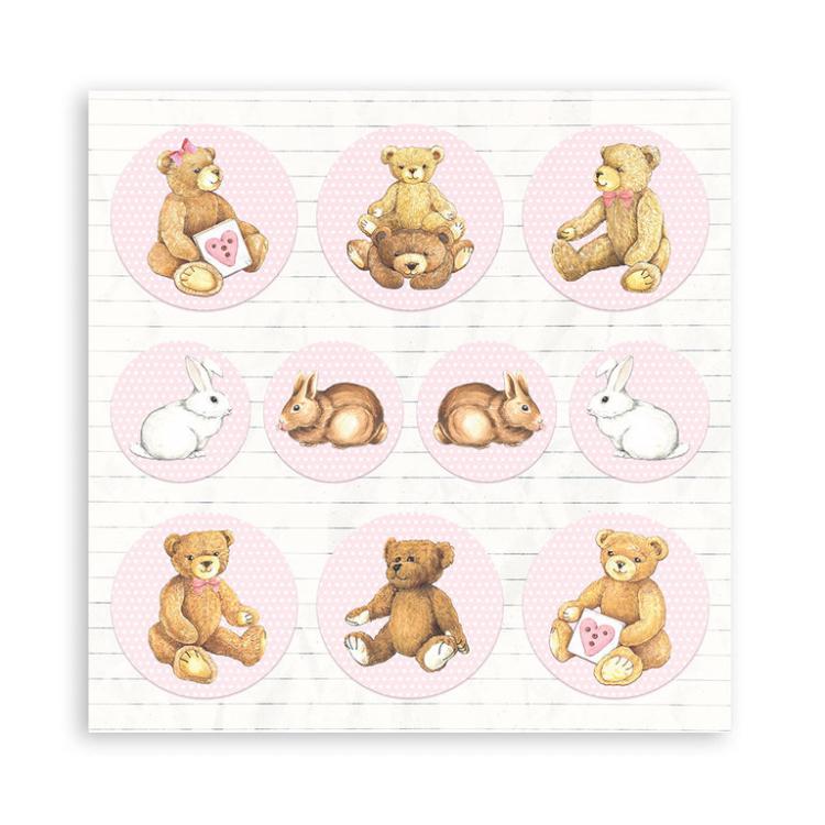 Stamperia 12x12 Paper Pad BabyDream Pink SBBL107