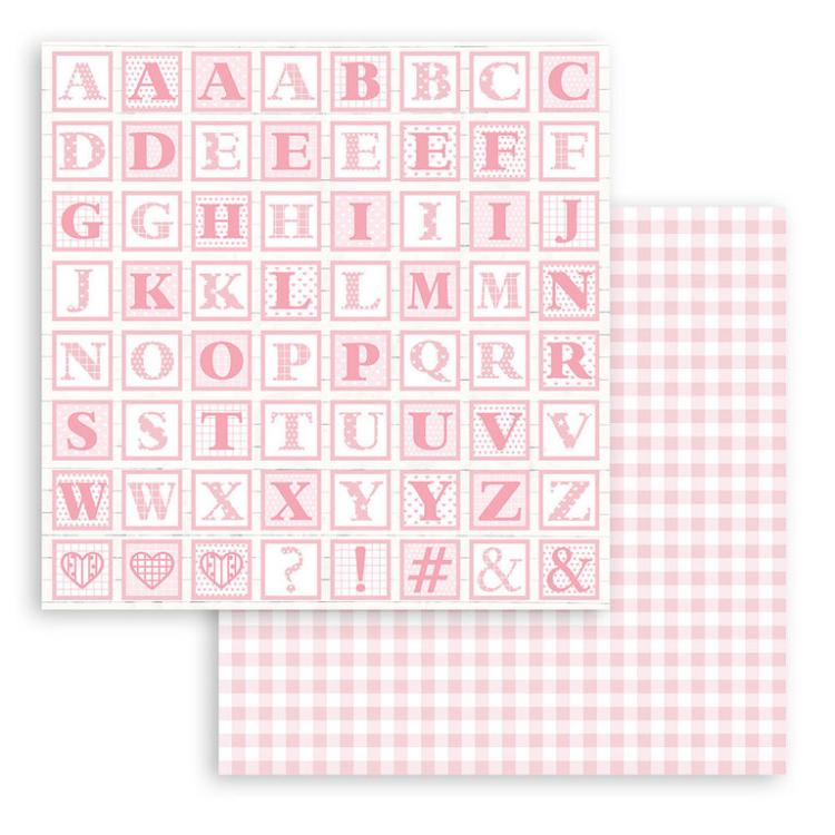 Stamperia 12x12 Paper Pad BabyDream Pink SBBL107