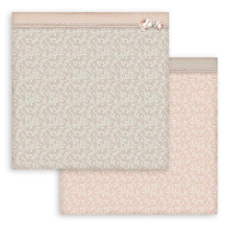 Stamperia 12x12 Paper Pad Maxi Background You and Me SBBL114