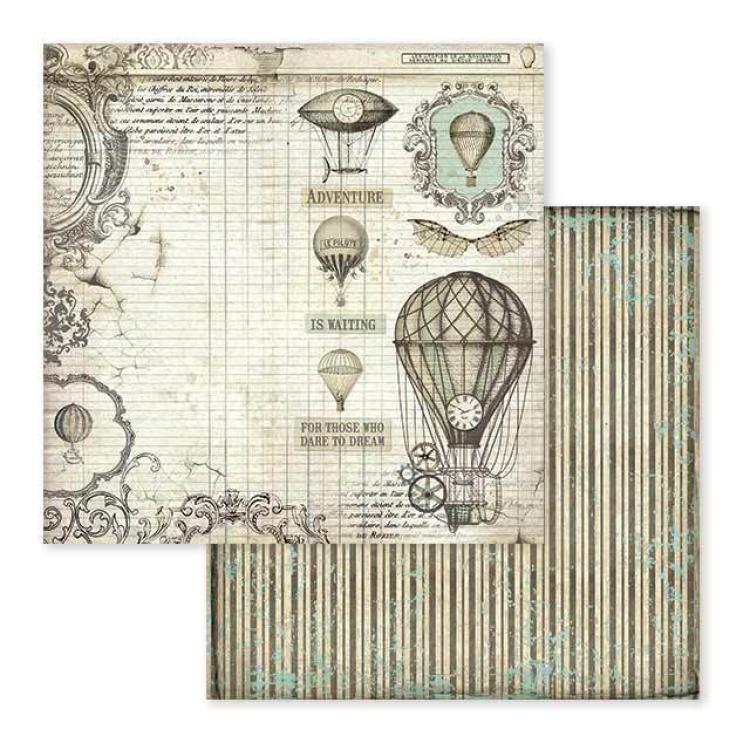 Stamperia 12x12 Paper Pad Voyages Fantastiques #SBBL53