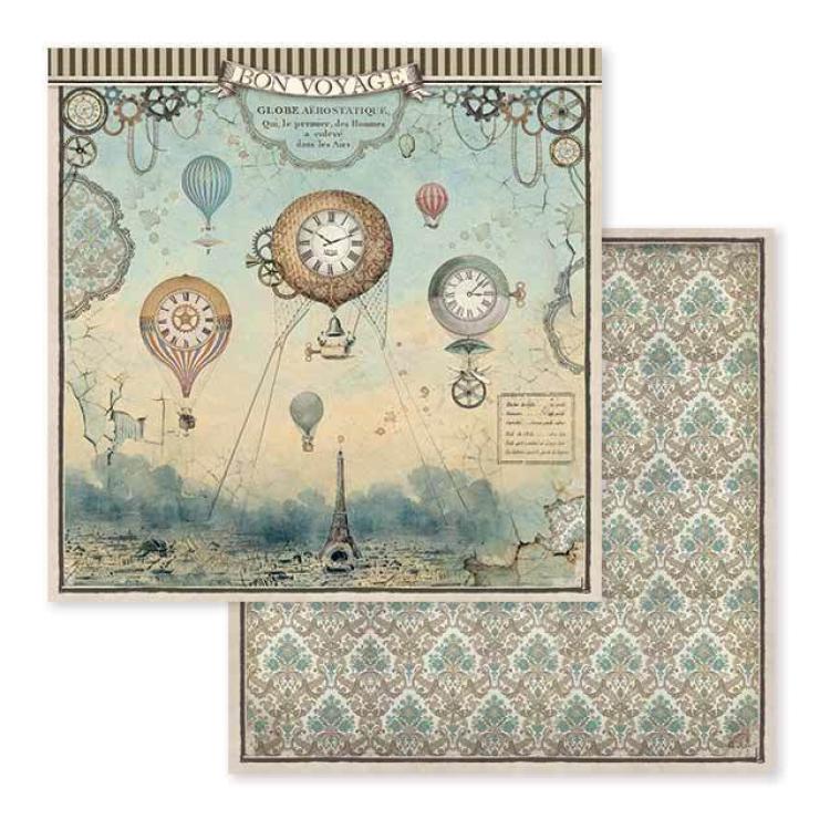 Stamperia 12x12 Paper Pad Voyages Fantastiques #SBBL53