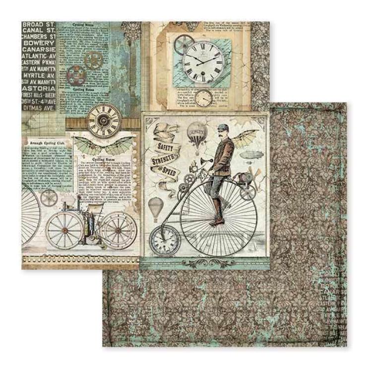 Stamperia 12x12 Paper Pad Voyages Fantastiques #SBBL53