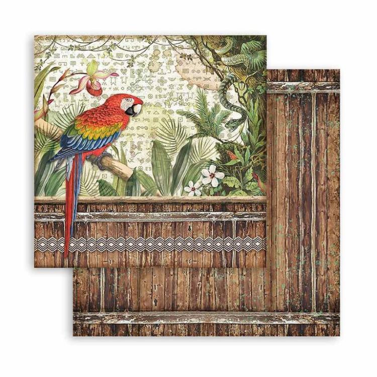 Stamperia 8x8 Paper Pad Amazonia #SBBS28