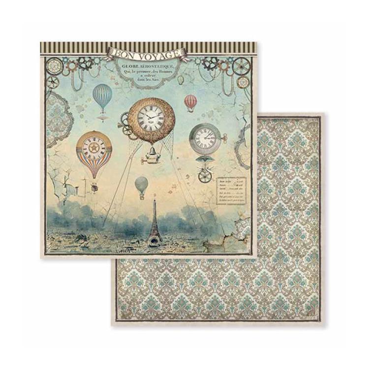 Stamperia 8x8 Paper Pad Voyages Fantastiques #SBBS30