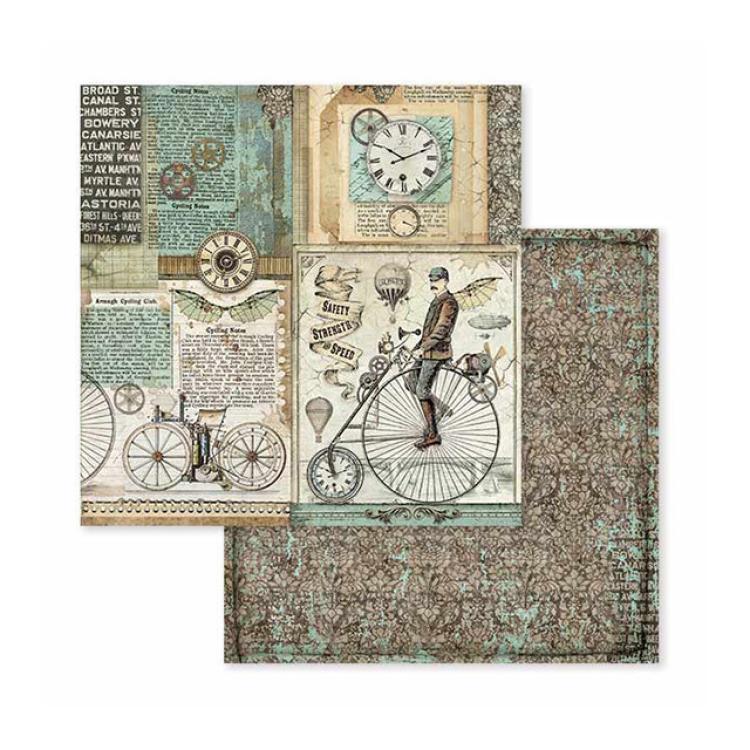 Stamperia 8x8 Paper Pad Voyages Fantastiques #SBBS30